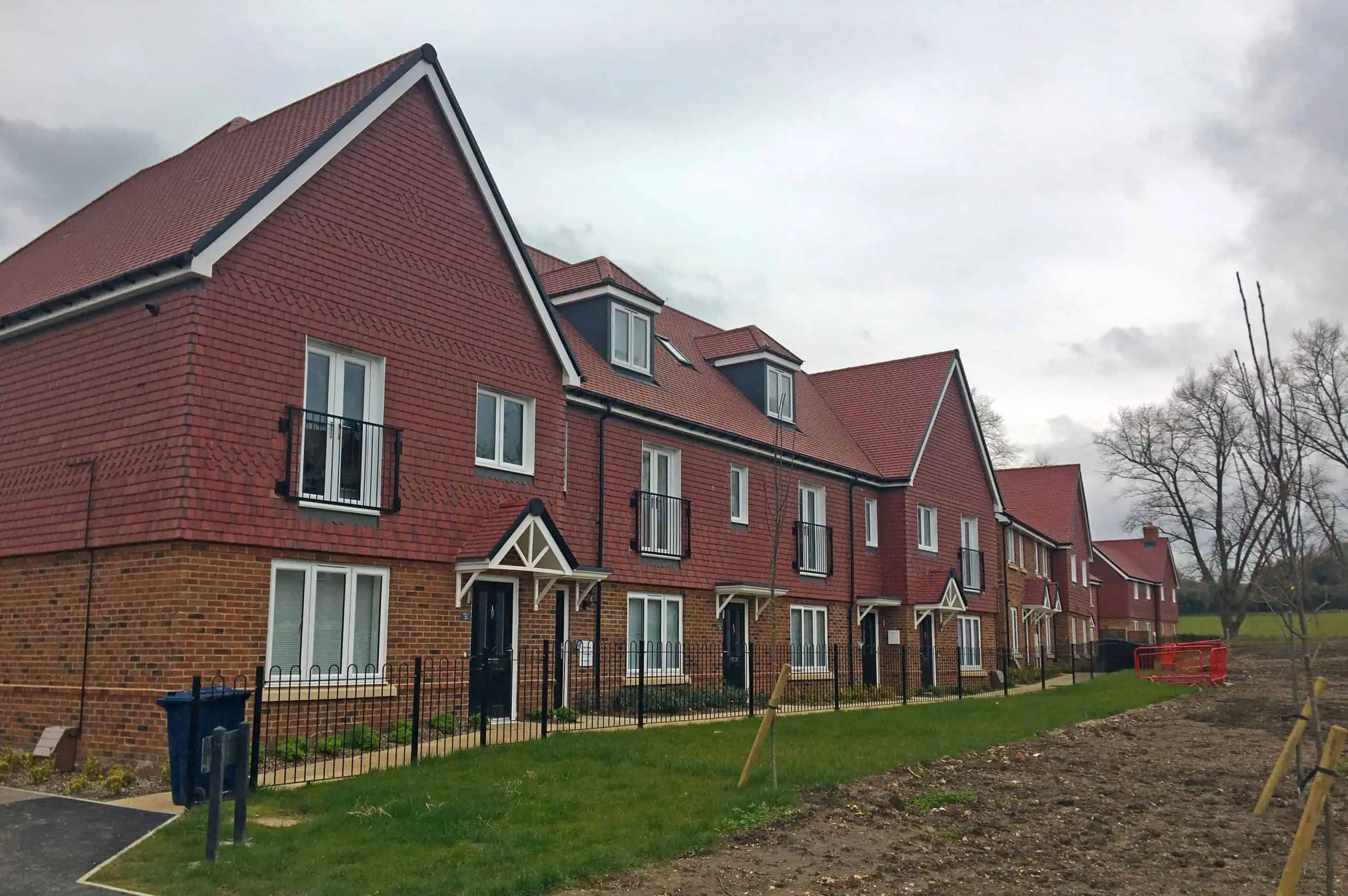 Residential houses brickwork